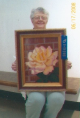 009 - shirley's painting, rose mother's peace, was a prizewinner in 2008 - Copy