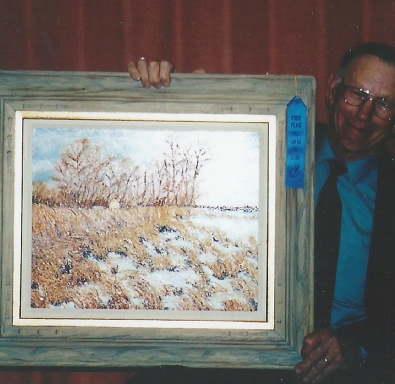 034 - leland's paiting wins a blue ribbon