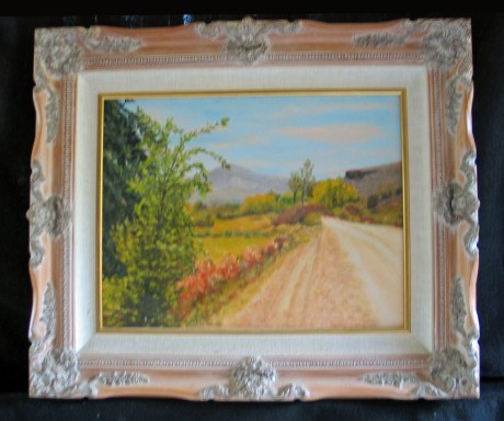 Back Country Road by Shirley Alexander Oil - 18 x 14 (24 x 22 - framed) Contact for price