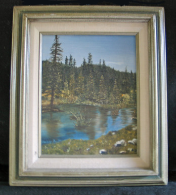 Colorado Stream by Shirley Alexander Oil - 8 x 10 (13 x 15 - framed) $75