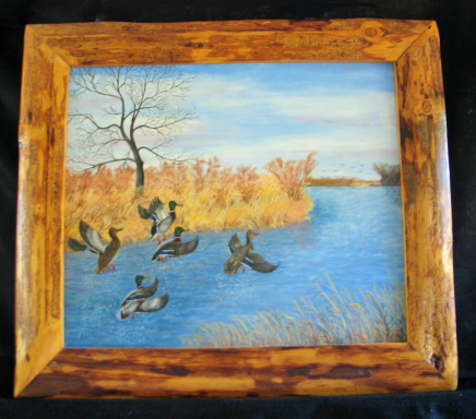 On The Wing by Leland Alexander Oil - 24 x 208 (30 x 26 - framed) $420