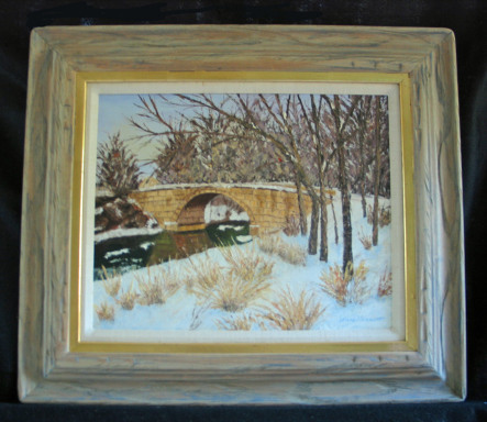 Walter Sparks Bridge by Leland Alexander Oil - 20 x 16 (30 x 24 - framed) $600