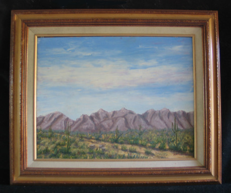 Arizona Byway by Leland Alexander Oil - 18 x 24 (24 x 20 - framed) $100