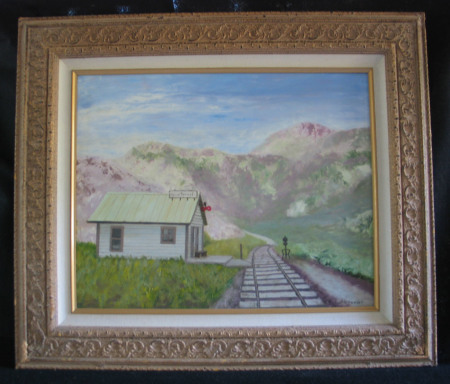 Alpine Tunnel by Leland Alexander Oil - 20 x 16 (27 x 23 framed) $400