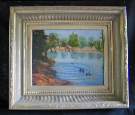 Spring At Zoo Park by Shirley Alexander Oil - 14 x 11 (22 x 19 - framed) Contact for price