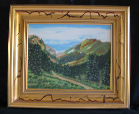 Napoleon Mountain by Shirley Alexander Oil - 14 x 11 (20 x 17 - framed) $200
