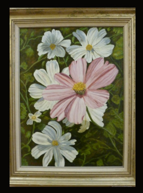 Crested Butte Flowers by Leland Alexander Oil SOLD!!!