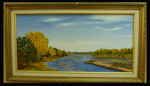The River by Shirley Alexander Oil $100