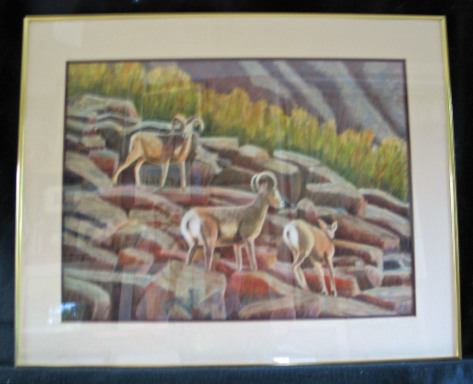 Bighorn View by Shirley Alexander Oil $200