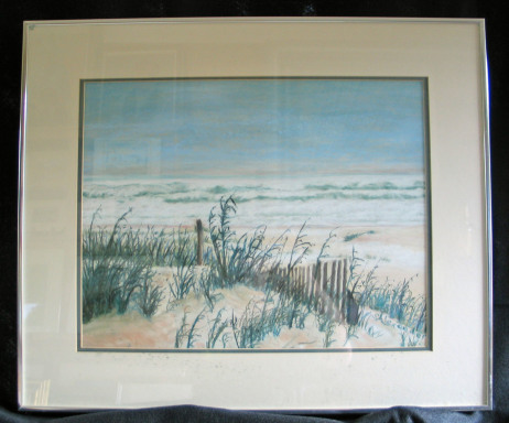 Waves of Beauty by Shirley Alexander Pastel - 18 x 24 (24 x 20 - framed) $250