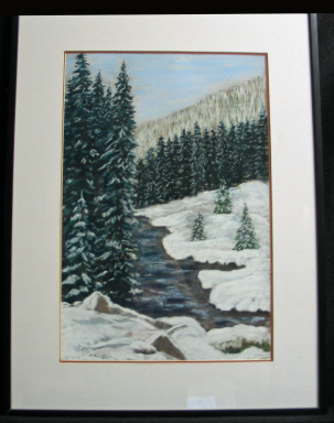 Rocky Mountain High by Shirley Alexander Pastel - 12 x 18 (18 x 24 - framed) $200