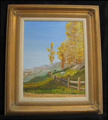 Fall Grazing by Shirley Alexander Oil - 16 x 20 (24 x 28 - framed) Contact for price