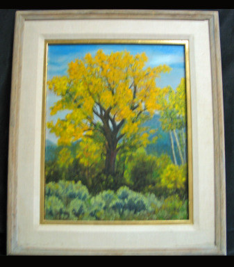 Cottonwood by Shirley Alexander Oil - 16 x 20 (24 x 28 - framed) Contact for price