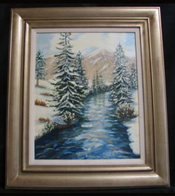 God's Beauty by Shirley Alexander Oil - 12 x 16 (24 x 28 - framed) $575