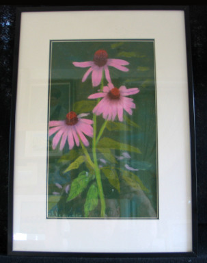 Cove Flowers by Shirley Alexander Pastel - 9 x 15 (19 x 26 - framed) Contact for price