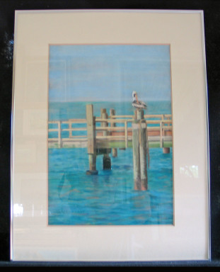 Peaceful Harbor by Shirley Alexander Pastel - 13 x 18 (20 x 26 - framed) Contact for price