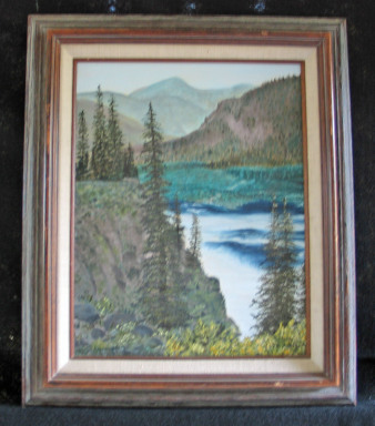 Above Lake Cityby Shirley Alexander Oil - 11 x 14 (15 x 19 - framed) Contact for price