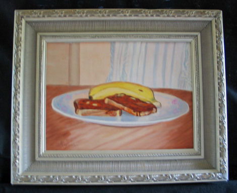 My Favorite Breakfast by Shirley Alexander Oil - 16 x 20 (23 x 27 - framed) Contact for price