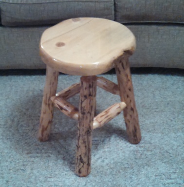 Sturdy four-legged stool